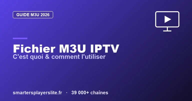 IPTV M3U — fichier et lien M3U expliqués
